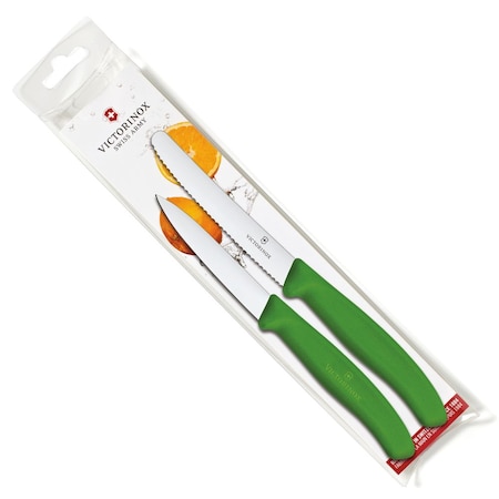 Swiss Army Brands 6.7836.7606.4Us1 Kitchen Swiss Classic Pillow Packs 40.5In Utility & 30.25In Paring Green Packaged VIC-6.7836.L114-X3